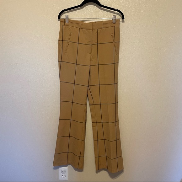 Anthropologie Sable Windowpane Trousers Size 6 Office Wear Professional EUC - Picture 2 of 9